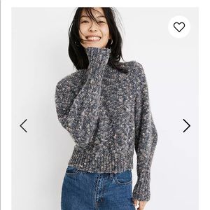 Madewell sweater with shoulder detail